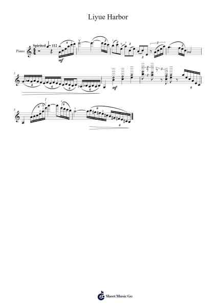 Liyue Harbor Sheet Music by Yu-Peng Chen-Arr.Panvier Oisendan
