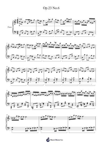 Piano Sonata No. 3 in B Minor, Op. 23: VI. Allegro Sheet Music by Walshtia-Arr.Thomgreg