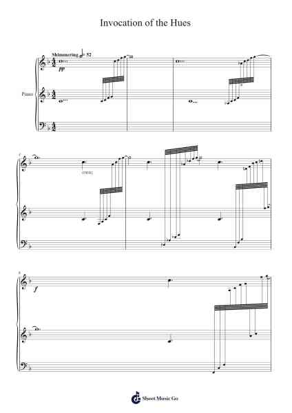 Invocation of the Hues Sheet Music by Lewbing-Arr.Bercob