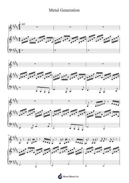 Metal Generation Sheet Music by Hans Axelsson/Magnus Wahlberg-Arr.Lespenn