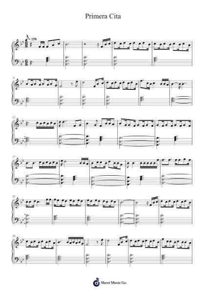 Primera Cita Sheet Music by Unknown author-Arr.Harjeames