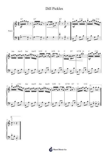 Dill Pickles Sheet Music by Charles Leslie Johnson-Arr.Conpiers