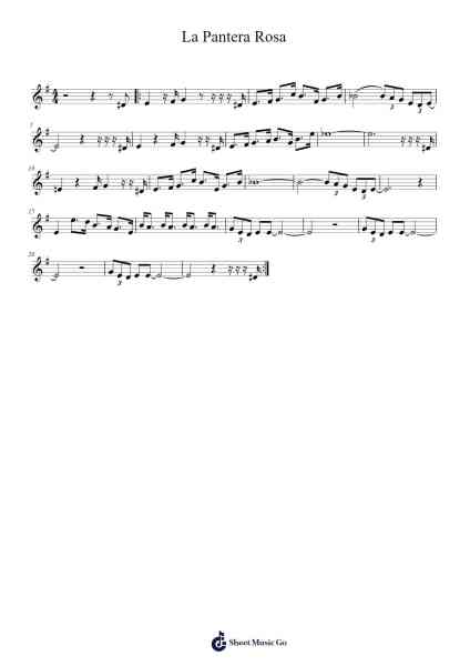 La Pantera Rosa Sheet Music by Henry Mancini-Arr.Thornle