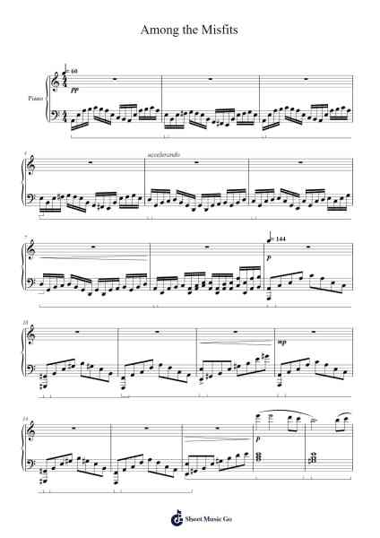 Among the Misfits Sheet Music by Ranlvis Kenkeith-Arr.Mattcamp Hulith