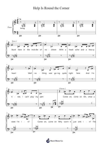 Help Is Round the Corner Sheet Music by Coldplay-Arr.Joannes Nohan