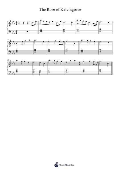 The Rose of Kelvingrove Sheet Music by undefined-Arr.Temlouie Ramsjo