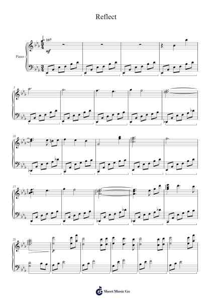Reflect Sheet Music by Meghan Sheiger-Arr.Simpmark
