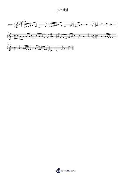 parcial Sheet Music by gabrielsimon3-Arr.Theopys