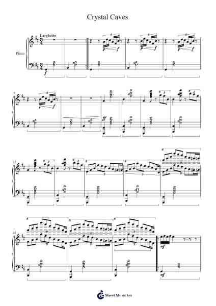 Sounds Of Life: 3. Crystal Caves Sheet Music by Mason Burnette-Arr.Jillcooke Murday