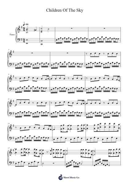Children Of The Sky Sheet Music by Imagine Dragons-Arr.Sumia