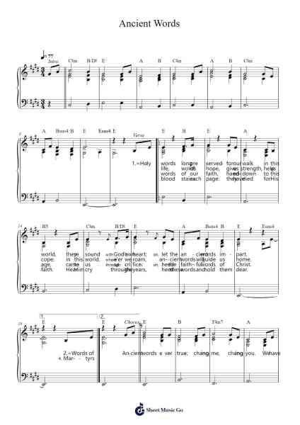 Ancient Words Sheet Music by Lynn DeShazo-Arr.Quinliet