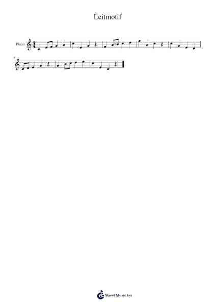 Leitmotif Sheet Music by Bosoll Grantralph-Arr.Pipril