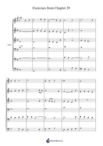 Exercises from Chapter 29 Sheet Music by Pyotr Ilyich Tchaikovsky-Arr.Davehan