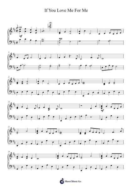 If You Love Me For Me Sheet Music by Arnie Roth-Arr.Simpdre