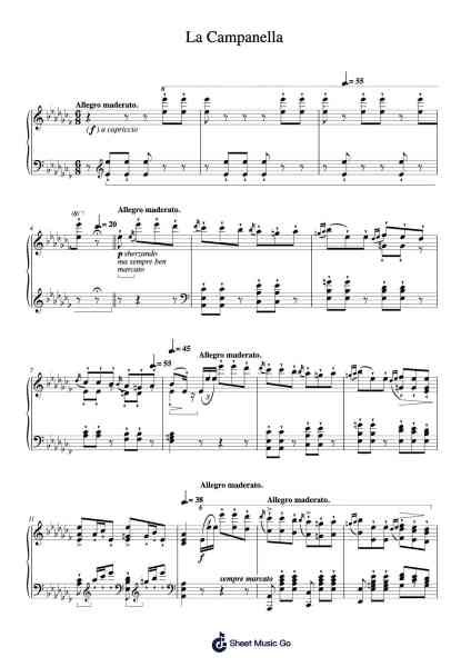 La Campanella in G-sharp Minor, S. 141/3