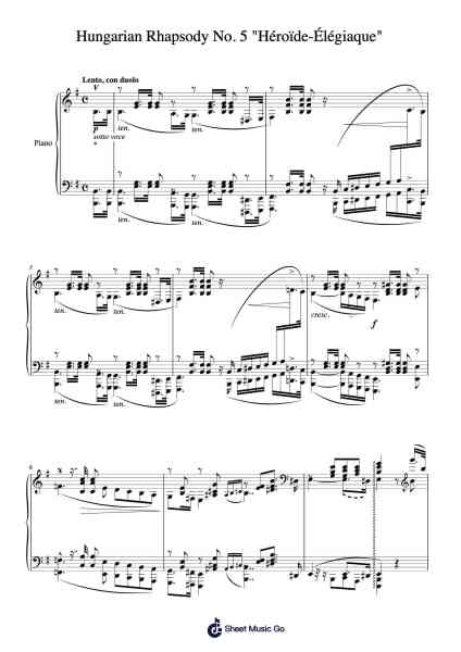 Hungarian Rhapsody No. 5 "Héroïde-Élégiaque"