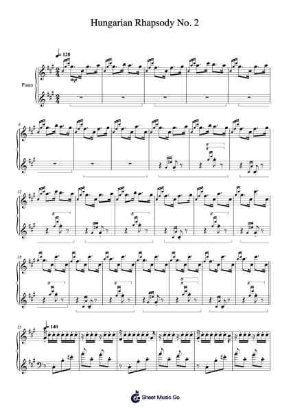 Hungarian Rhapsody No. 2 in C-sharp Minor, S.244/2 "Friska"