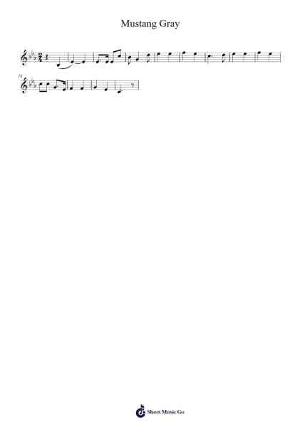 Mustang Gray 楽譜 by Stripper Orange-Arr.Flowergess