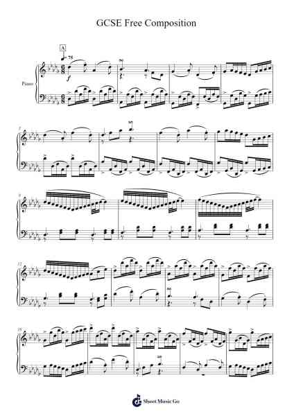 GCSE Free Composition 樂譜由 undefined - 編曲 Montbrook