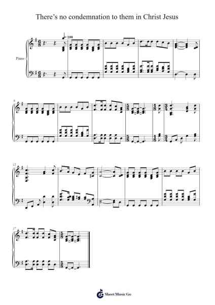 There's No Condemnation in Christ Jesus Sheet Music by Isaac Watts-Arr.Duttledk Corh