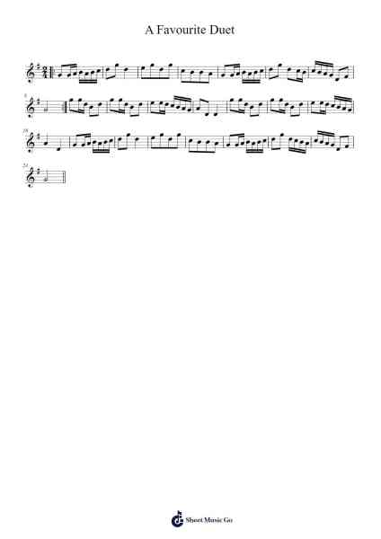 A Favourite Duet 樂譜由 undefined - 編曲 Colbard Ramsdick
