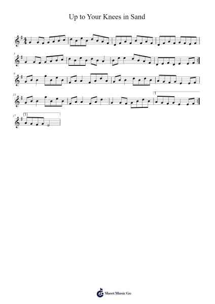 Up to Your Knees in Sand Sheet Music by undefined-Arr.Robva