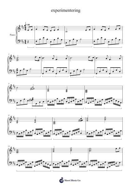 experimentering Sheet Music by Eirik Haukaas-Arr.Make