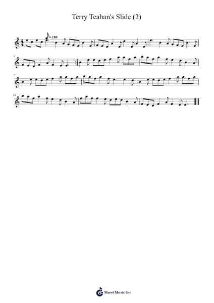 Terry Teahan's Slide (2) Sheet Music by BioTaru-Arr.Paygill Noaho'neil
