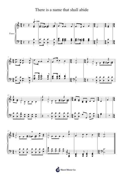 There is a Name That Shall Abide Notenblatt von Isaac Watts-Arr.Bridrian