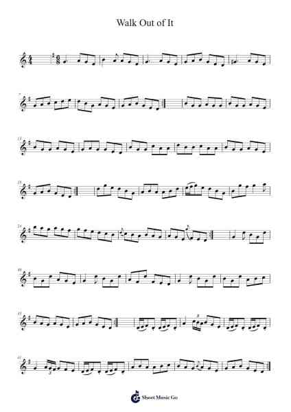 Walk Out of It Sheet Music by Julian Chambers-Arr.Wyli