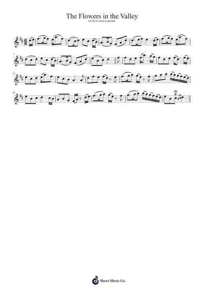 The Flowers in the Valley Sheet Music by Ayana Preston-Arr.Danchloe