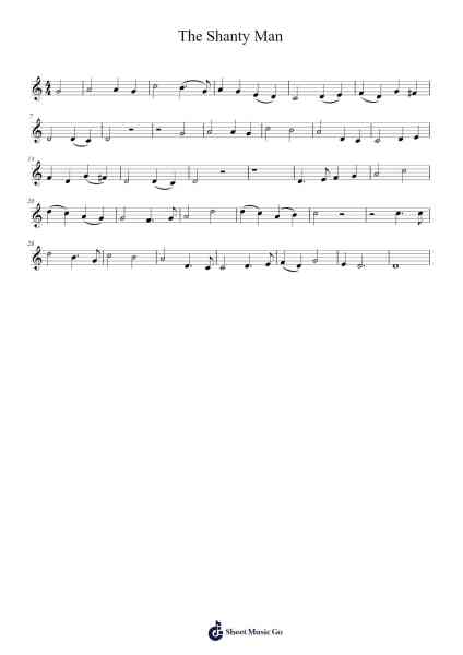 The Shanty Man Sheet Music by undefined-Arr.Blyder