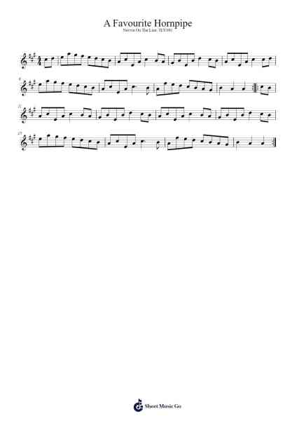 A Favourite Hornpipe 樂譜由 Izabelle Roman - 編曲 Conpiers