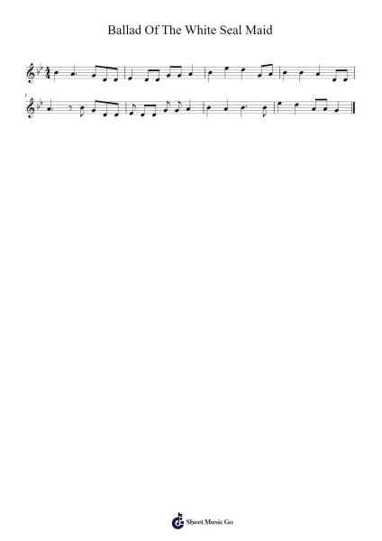 Ballad Of The White Seal Maid 樂譜由 f0lk - 編曲 Dowar Warford