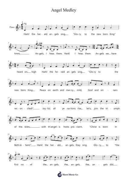 Angel Medley Sheet Music by Francisco Nunez-Arr.Consclife Gosden