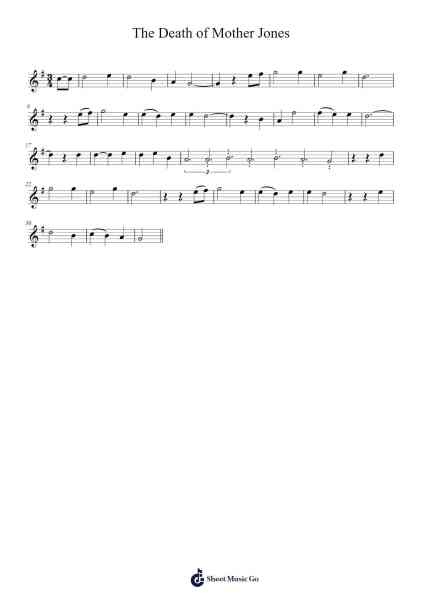 The Death of Mother Jones 樂譜由 undefined - 編曲 Quinliet