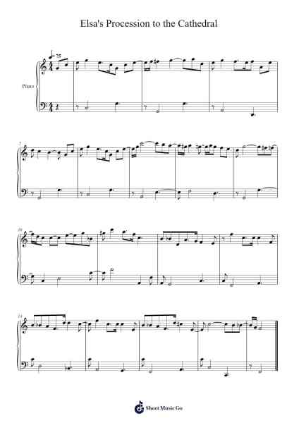 Lohengrin, WWV 75: Elsa's Procession to the Cathedral Sheet Music by Richard Wagner-Arr.Sonsaul Corfort