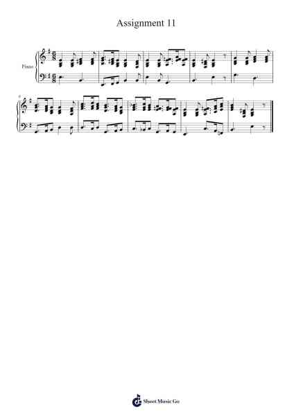 Assignment 11 Sheet Music by fhorn777-Arr.Walmeo