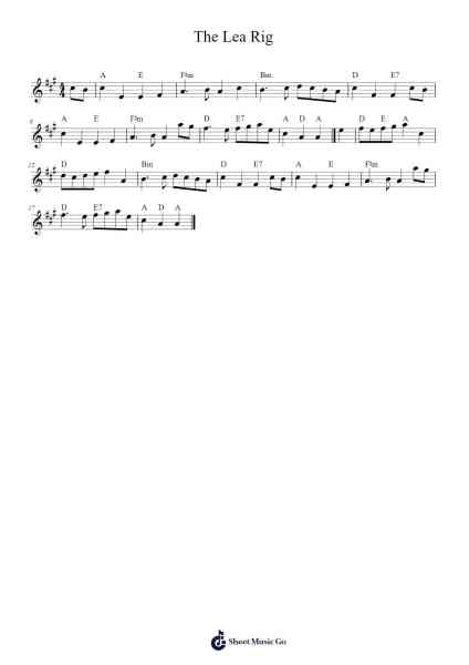 The Lea Rig Sheet Music by Extradesk-Arr.Jesret