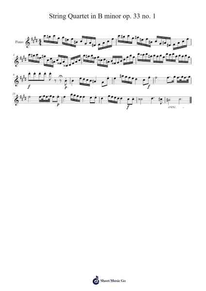 String Quartet in B minor op. 33 no. 1 乐谱由 Joseph Haydn - 编曲 Borgriel
