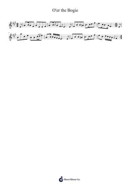 O'er the Bogie 楽譜 by Energyaria-Arr.Alickbush