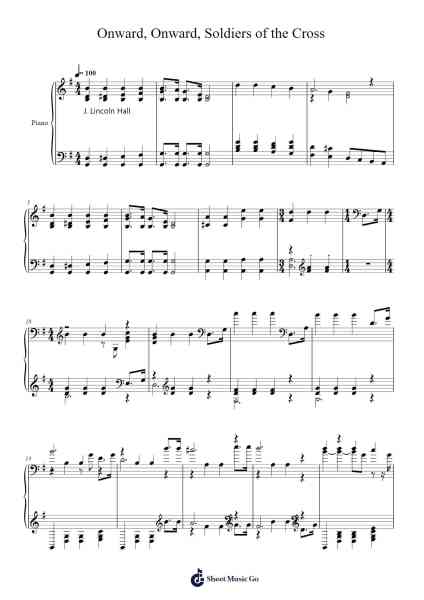 Onward, Onward, Soldiers of the Cross Sheet Music by Isaac Watts-Arr.Kriso Dolclaire