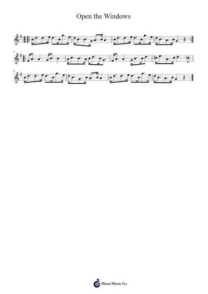 Open the Windows 樂譜由 Julian Chambers - 編曲 Pumens Faulkgrant