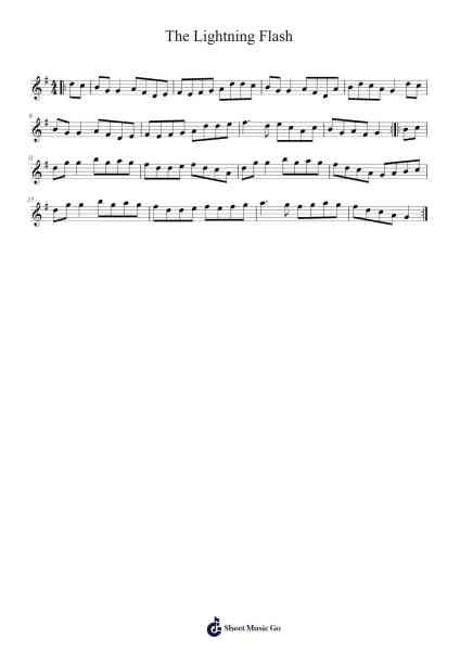 The Lightning Flash Sheet Music by f0lk-Arr.Bunie