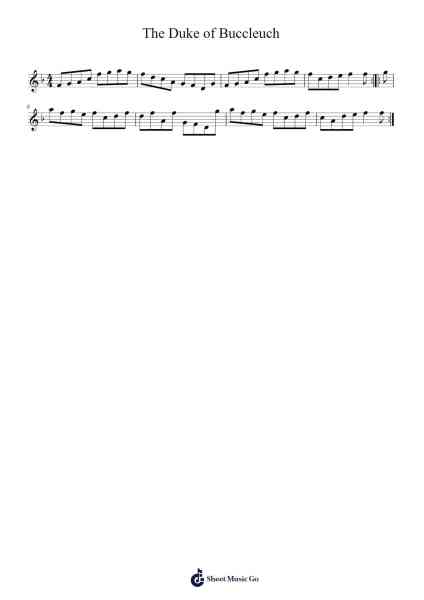 The Duke of Buccleuch Musica per pianoforte di Rylan Gallegos - Arr.Chamcarr Cherbard