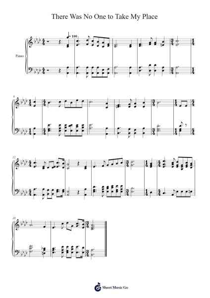 There Was No One to Take My Place Sheet Music by Isaac Watts-Arr.Lytckey Comnel