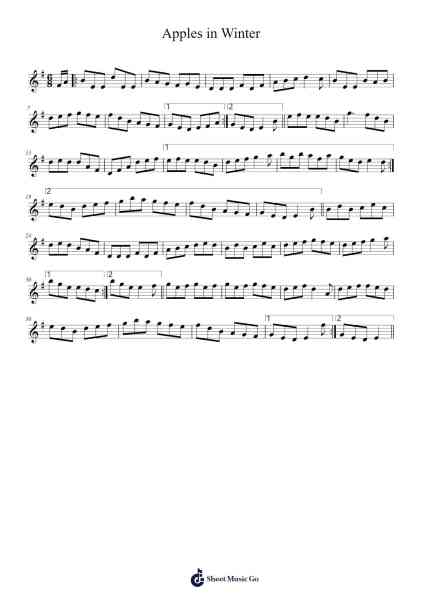 Apples in Winter 樂譜由 f0lk - 編曲 Gekeith Fordkiel