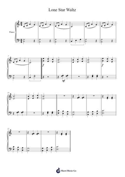 Lone Star Waltz 樂譜由 John Biltz Mangadap - 編曲 Abraham Byjones