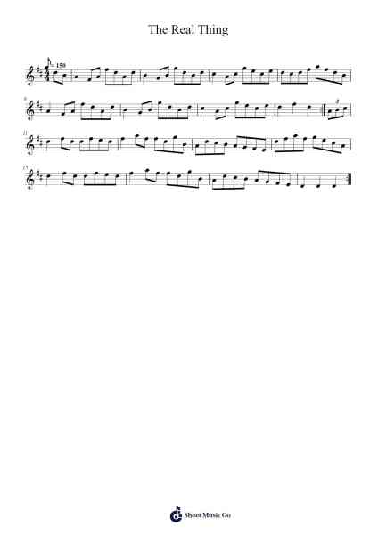 The Real Thing Sheet Music by Yamilet Weber-Arr.Gasgreve Ausnal