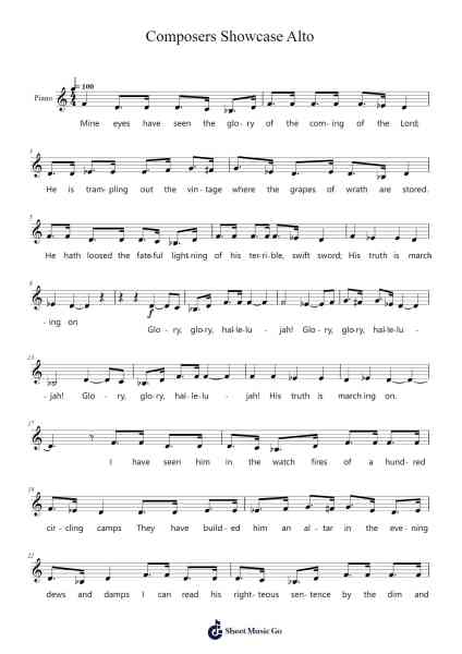 Composers Showcase Alto Sheet Music oleh Myrgel-Arr.Lamjane